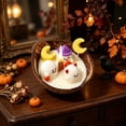 thumbnail image 4 of SLYNSHome Halloween Aromatherapy Candle, Coconut Shell Wax Scented Candle With Ghost Spider Pumpkin Figurines, Creative Gift For Holiday Home Decor Display,Yellow, 4 of 6