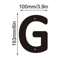 thumbnail image 1 of House Number Sign Iron Three-Dimensional Letter With Screws For Home Garden Shop Decoration, 1 of 5