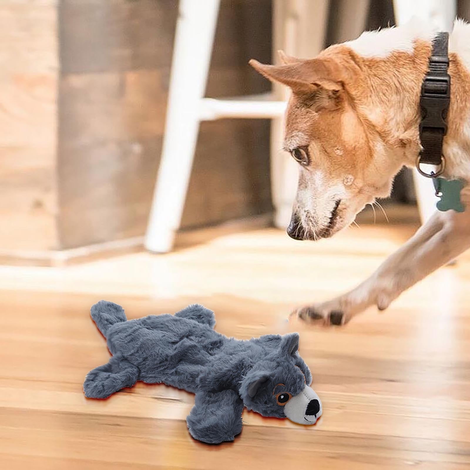Indestructible Duck-Shaped Linen Chew Toy for Power Chewers, Interactive Dog Toys for Puppy Teething, Soft, Washable and Built to Last