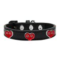 thumbnail image 1 of Paw Heart Widget Chien Collier Noir Taille 10, 1 of 1
