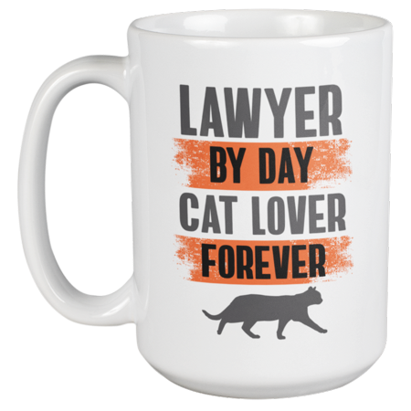 

Lawyer Cat Lover Coffee & Tea Gift Mug (15oz)