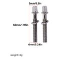thumbnail image 4 of Transemion 2 Pieces Drum Set Screws Professional Frame Components Drums Mounting Screw As shown 50mm 1Set, 4 of 6