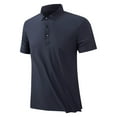 thumbnail image 2 of pstuiky camisetas de hombre, Camisa/camiseta informal de verano para hombre con solapa y botones lisos para uso diario y al aire libre camisas casuales para hombre l, 2 of 7
