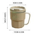 thumbnail image 3 of Sweet Color Coffee Mugs Stainless Steel Mug With Handle Lid 304 Safety Insulated Teacup Solid Color Letter Cup Practical Travel Cup for Children Adult Office Bedroom School, 3 of 6