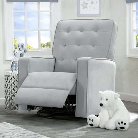 UPC: 0080213082291 | Delta Children Graham Recliner Glider Swivel Chair – Stain-Resistant Fabric  Mist