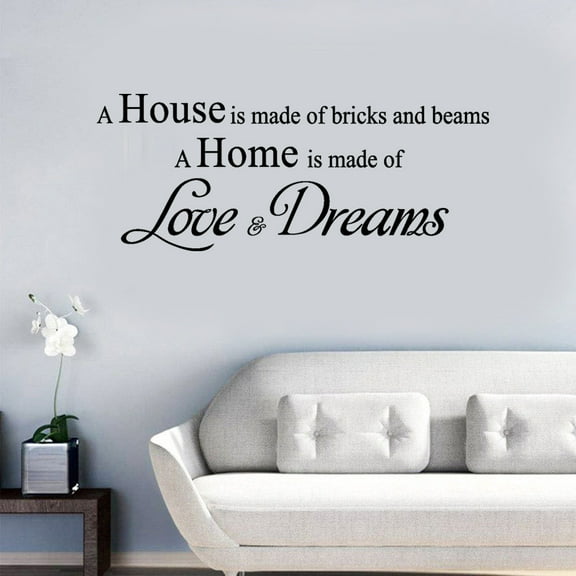 Fridja Home House Removable Mural Wall Stickers Wall Decal Room Home Decor for Home Decor