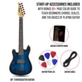 thumbnail image 2 of Guitarra eléctrica LyxPro CS 30» para mano izquierda con accesorios - Azul, 2 of 8