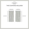 thumbnail image 6 of Exclusive Home Curtains Loha Linen Braided Tab Top Curtain Panel Pair, 54x63, Natural, 6 of 7