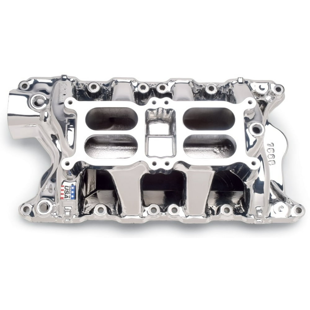 Edelbrock Intake Manifold RPM Air Gap Dual Quad 351W Ford Endurashine