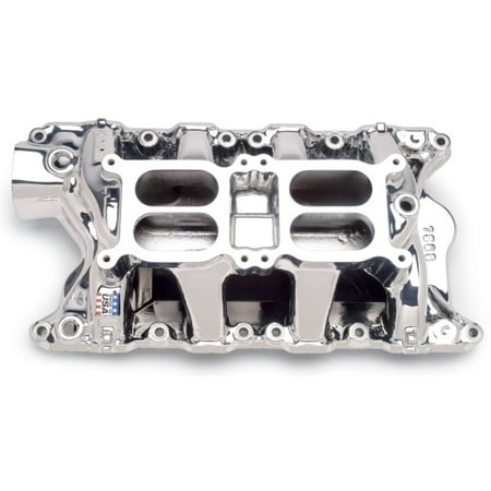 Air Gap Dual Quad Manifold - Edelbrock Intake Manifold RPM Air Gap Dual Quad 351W Ford Endurashine Finish