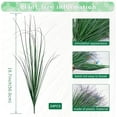 thumbnail image 3 of 24Pcs Artificial Grass Plants, Faux Shrubs Wheat Grass, Artificial Tall Grass Fake Plants for Outdoor Decor,Artificial Greenery Stems Weed for Room Indoor Home Decor（Green Red Tail）, 3 of 10