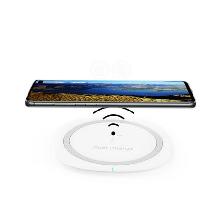 Qi Certified 10W Fast Charge Wireless Charger for iPhone X; Wireless Charging Pad Compatible with iPhone XR/X/XS/ XS Max; Apple iPad Mini (2019); Apple iPad Air