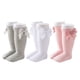 thumbnail image 1 of 3 pares de calcetines hasta la rodilla para bebé, con lazos, transpirables, suaves, bonitos, sin costuras, por encima de la pantorrilla, para recién nacidos de 1 año, de 3,54 a 4,33 pulgadas, 1 of 15