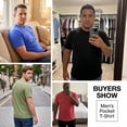 thumbnail image 3 of Men's T-Shirts with Pocket Casual Basic Short Sleeve Crew Neck Round-Neck Tee Shirts Tops Blouses for Daily Wear Gym Workout Loungewear Streetwear Vacation Outfits | Ihhxva,Green XL, 3 of 9