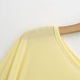 thumbnail image 4 of Hxshgdsn Womens Tops Women's Round-Neck Tank Top 2025 Long Sleeve Solid Color Summer Essentials Fall Outfits For&nbsp;Women&nbsp;2025 Yellow M, 4 of 9