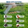 thumbnail image 3 of Live Animal Trap Cage for Raccoons, Stray Cats, Rabbits, Skunks, Groundhogs – Large Humane 2-Door Collapsible Steel with Sensitive Trigger & Carry Handle, 3 of 8