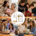 thumbnail image 6 of BEEPRINCESS Candle Warmer Lamp with 2/4/8H Timer & 4-Level Dimmer, Adjustable Height for Jar Candles, Amber, 2 GU10 Bulbs, 6 of 9