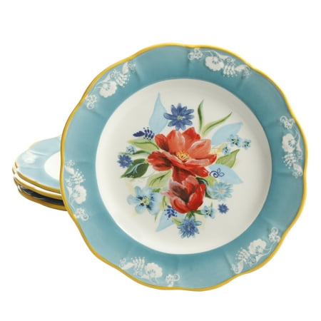 The Pioneer Woman Spring Bouquet Salad Plate, Set of 4