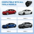 Nilight J1772 to Tesla Charging Adapter 80A 250AC, Compatible with Tesla Model 3, Y, S, X