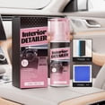 thumbnail image 4 of Car Interior Cleaner Kit for Leather and Plastic, 100ml Care with Towel and Sponge for Stain Removal and Gloss Restoration, 4 of 9
