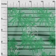 thumbnail image 2 of oneOone Polyester Spandex Green Fabric Tropical Plam Tree With Stripes Diy Clothing Quilting Fabric Print Fabric By Yard 56 Inch Wide, 2 of 4