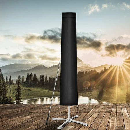 

Parasol Cover with Air Vents Waterproof Windproof Anti-UV Heavy Duty 420D Oxford Cloth Parasol Cover with Telescopic Rod (190x30/40/50cm)