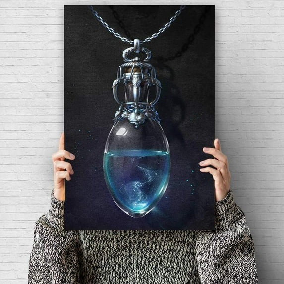 Idea4wall Modern Canvas Wall Art Earth Painting Canvas Prints for Home Wall Decor, 24"x36"