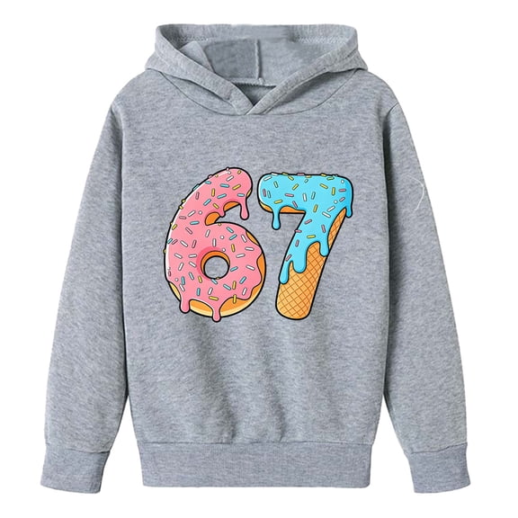Toddler Girls Hoodie Letter Printed Long Sleeved Hoodie with Pocket Fall Fashion Clothing Size 3-4T , Gray