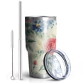 thumbnail image 2 of 30oz Pioneer Flower Tumblers Stainless Steel Tumbler with Lid and Straw,Vacuum Insulated Double Wall Travel Tumbler Cups Mug with Cleaning Brush for Coffee,Tea, 2 of 7