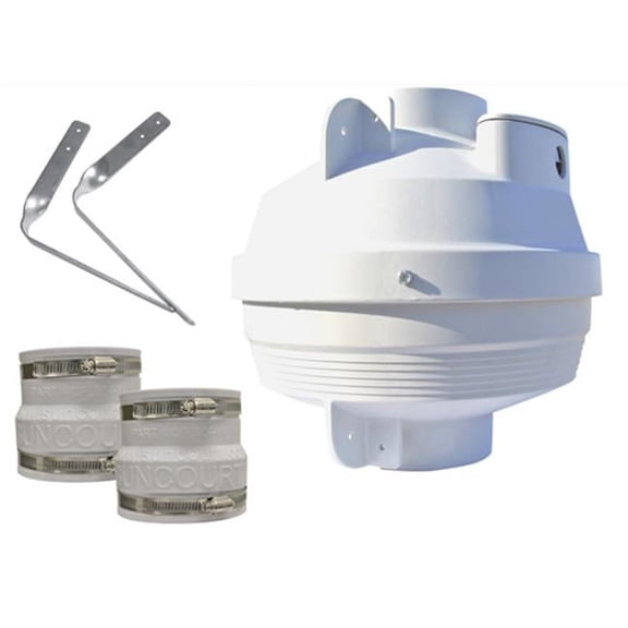 Suncourt RDN04-3 4 in. to 3 in. Radon Mitigation Fan Kit