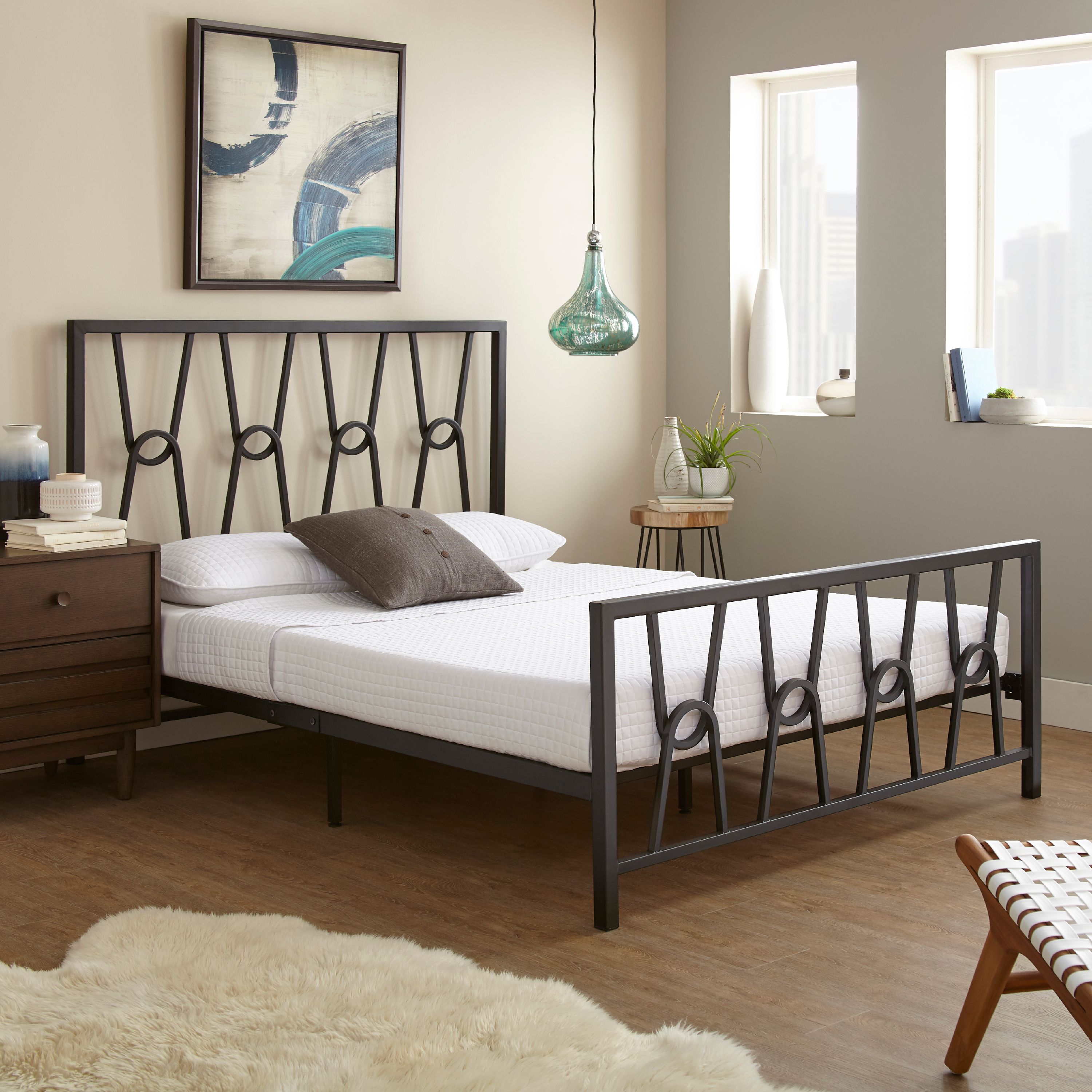 Premier Mathis Platform Metal Bed with Bonus Support