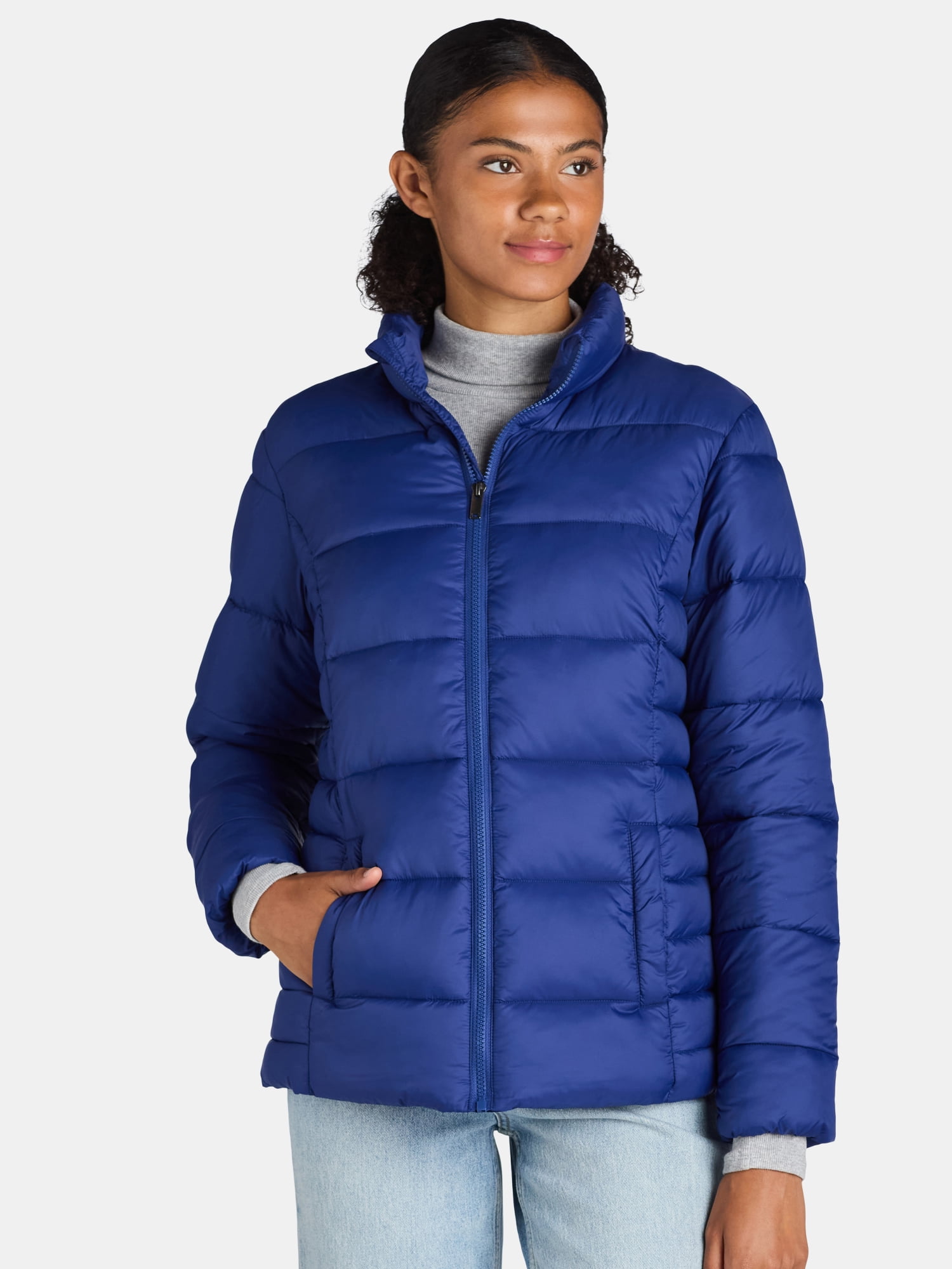 Time and Tru Women's and Women's Plus Core Puffer, Sizes XS - 3X