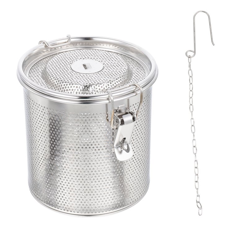 1pc Stainless Steel Deep Fryer With 1pc Strainer Spoon, Minimalist