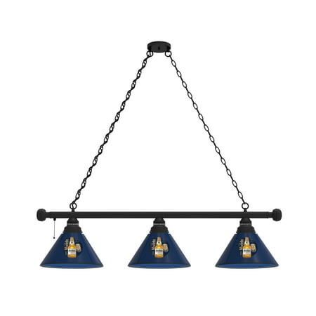 

Modelo (Btl) 3 Shade Billiard Light with Black Fixture