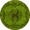 thumbnail image 1 of Ahgly Company Machine Washable Indoor Round Persian Yellow Bohemian Area Rugs, 7' Round, 1 of 4