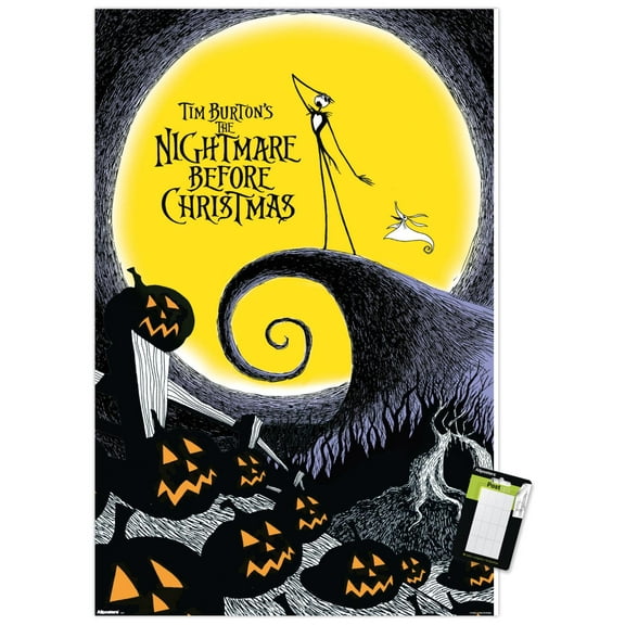 Disney Tim Burton's The Nightmare Before Christmas Wall Poster, 22.375" x 34"