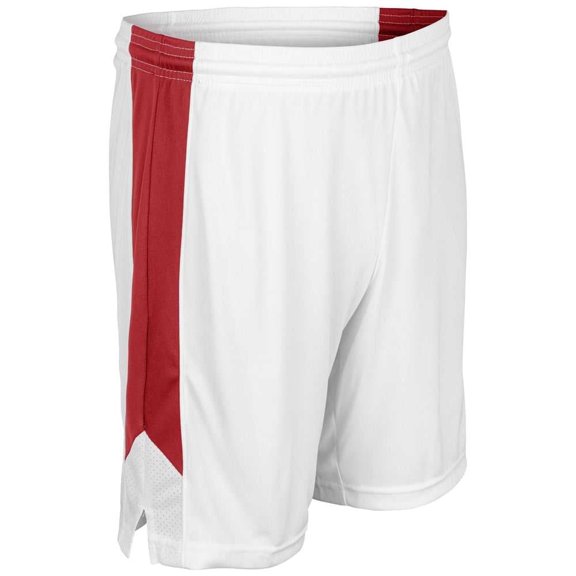 Dagger Basketball Short - WHITE BODY, SCARLET BODY - S