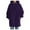 Purple, variant on Daznico Women's Longline Zip Hoodie Streetwear -Lined Pullover with Pockets,Zip Up Hoodie Women,Zip Up Sweatshirt Women,Color: Coffee Size: XXL