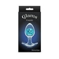 thumbnail image 4 of NS Novelties Cosmic Glams Silicone Glass Anal Plug, Medium, Blue, 4 of 5
