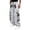 A-Grey355, variant on Tribal Print Sweatpants for Men Drawstring Waist Loose Wide Hop Streetwear Trousers