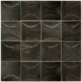 thumbnail image 2 of Antiek 3.94 in. x 3.94 in. Glossy Black Ceramic Square Deco Wall Tile (5.39 sq. ft./case) (50-pack), 2 of 4