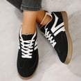 thumbnail image 4 of CHICVOMEY Vintage Sneakers for Women Casual Lace-Up Walking Sneakers Fashion Women Sneakers with Memory Foam Insole Non-Slip Tennis Shoes, 4 of 9