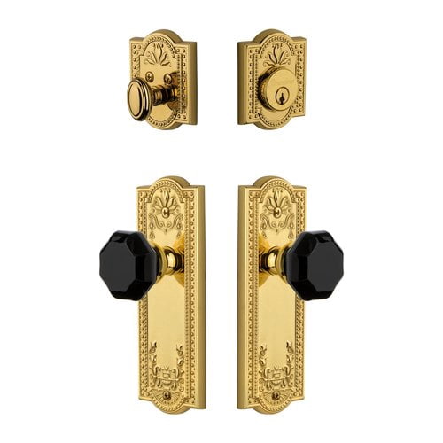 Grandeur 851357 Parthenon Solid Brass Rose Single Cylinder Keyed Entry Deadbolt And