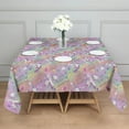 thumbnail image 3 of Colorful Cartoon Unicorn Pattern Square Tablecloth,Waterproof Square Table Cover,Wipeable Spillproof Washable Table Cover for Home Kitchen Party Decor 60"x60"(152x152cm), 3 of 6