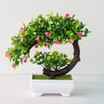 thumbnail image 3 of Artificial Plants Bonsai Simulated Tree Potted Plants Fake Flowers Table Potted Ornaments, 3 of 5