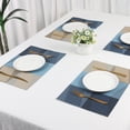 thumbnail image 7 of Unique Bargains Set of 6 Placemats for Dining Table Decor Wipeable Table Mat Blue, 7 of 7