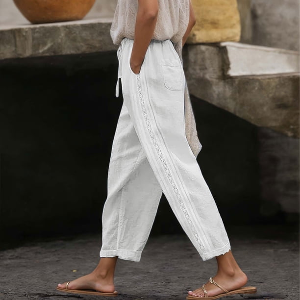 WILLBEST Pantalones Casuales para Mujer, Pantalones Holgados y Cómodos, Pantalones de Yoga Sólidos para Uso Diario y Actividad Física. Chica