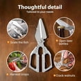 thumbnail image 7 of 2026 New Kitchen Scissors for Food, All Purpose Heavy Duty for Turkey Shears & Chicken Scissors with Non-Slip Metal Handle & Micro-Serrated Blades for Meat, Dishwasher Safe (Golden), 7 of 7