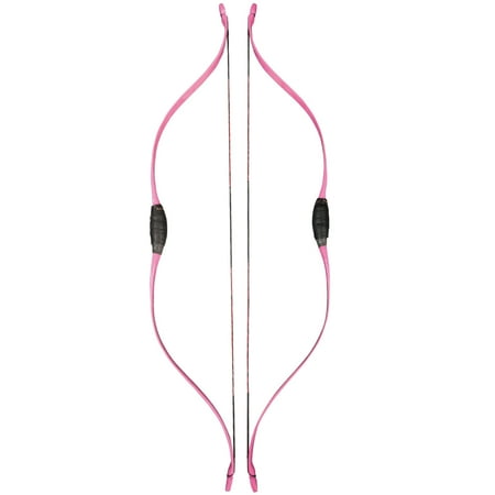 Kids' Recurve Bow - Pink Adjustable 120lb Beginner Archery Bow 38-inch Bow 92cm String Safe and Lightweight