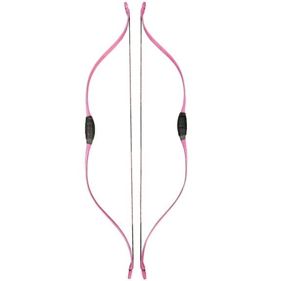 Kids’ Recurve Bow – Pink Adjustable 120lb Beginner Archery Bow, 38-inch Bow, 92cm String, Safe and Lightweight